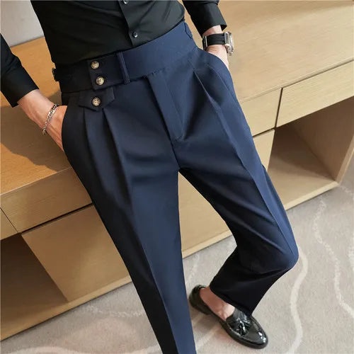 Men's spring and autumn trousers for business suit of high quality