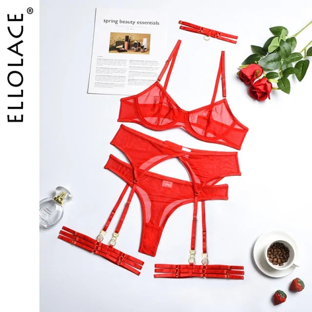 Sexy Erotic Lingerie 4 Pieces