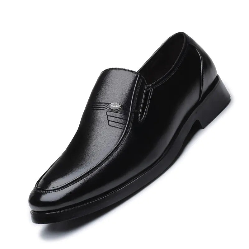 Black Leather Formal Shoes for Men