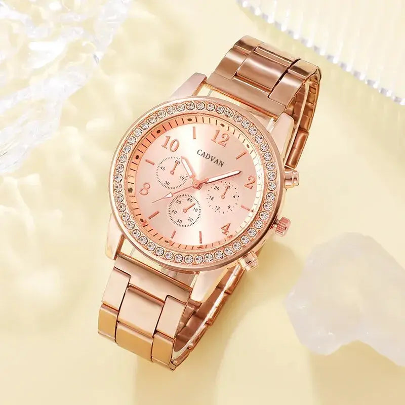 Luxury Rose Gold Watch Set