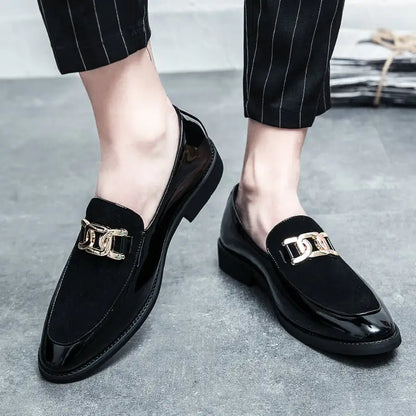 Italian-style leather loafers for men by Roveleto